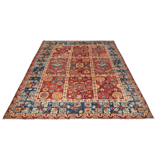 Red Bakhtiar Persian Hand-Knotted Rug (BR-682)