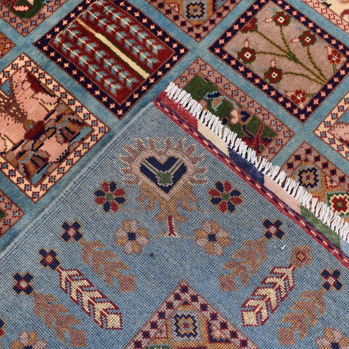 Blue Bakhtiar Persian Hand-Knotted Rug (BR-683)