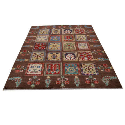 Brown Bakhtiar Persian Hand-Knotted Rug (BR-685)