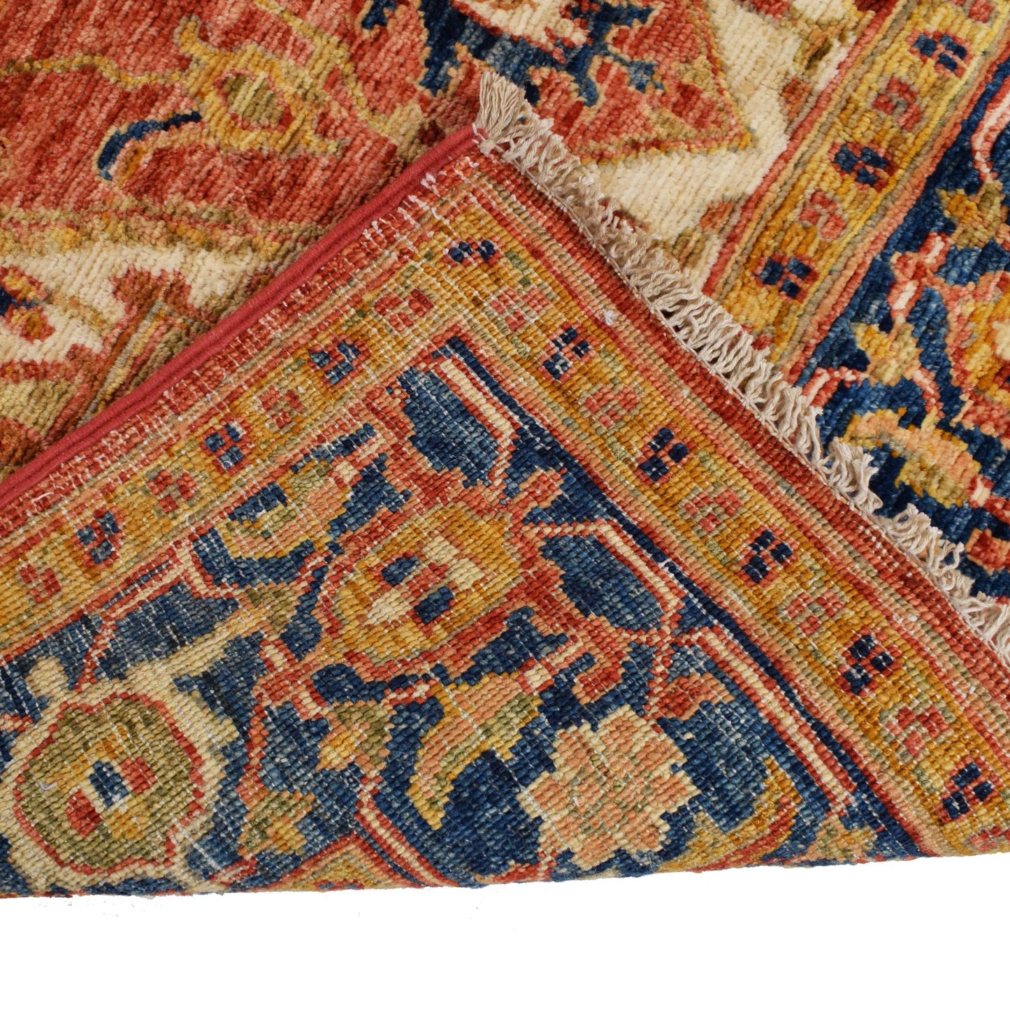 Multi Color Heriz Hand-Knotted Persian Rug (HZ-822)