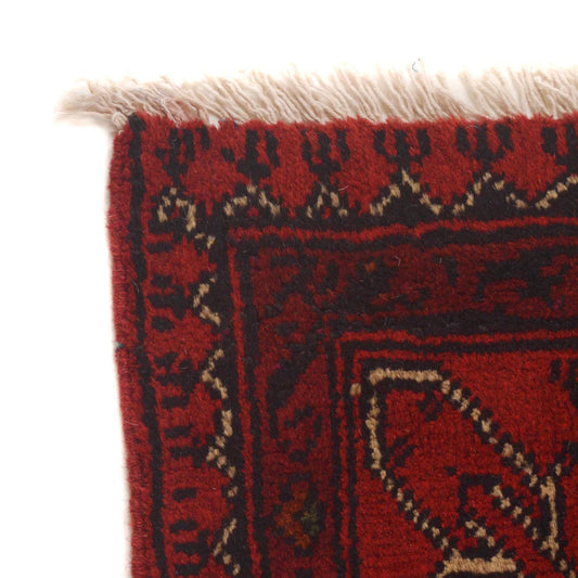 Red Khal Mohammadi Afghan Hand-knotted Rug (KM-418)