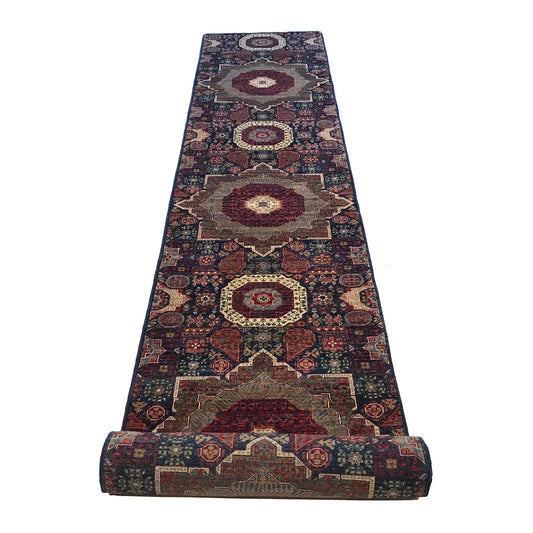 Purple Mumluk Afghan Hand-knotted (MM-114)