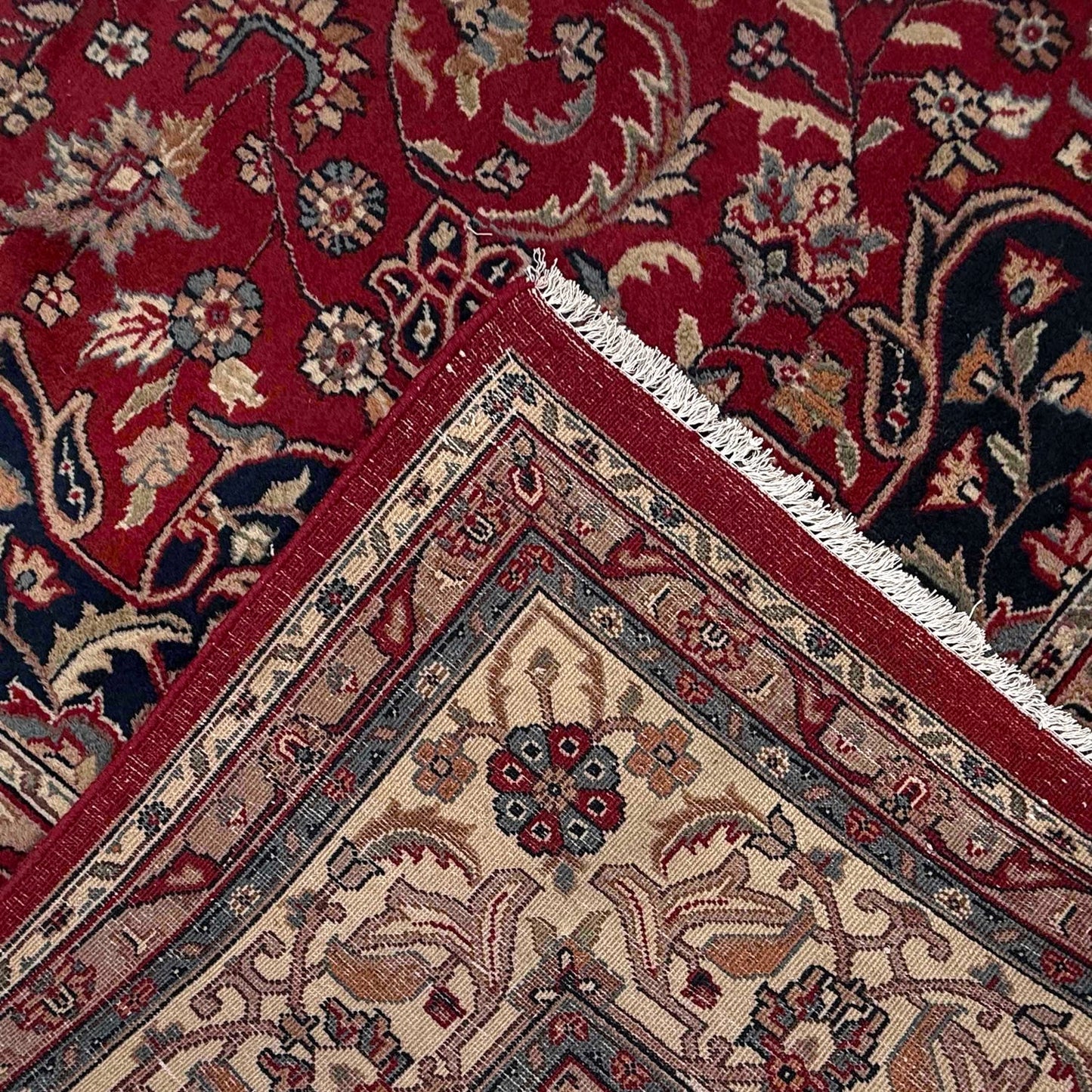 Multi Color Kashan Hand-Knotted Persian Rug (KN-632)