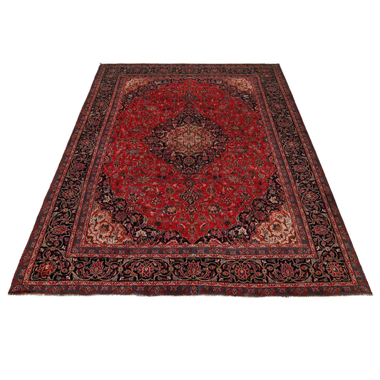 Red Kashan Hand-Knotted Persian Rug (KN-634)