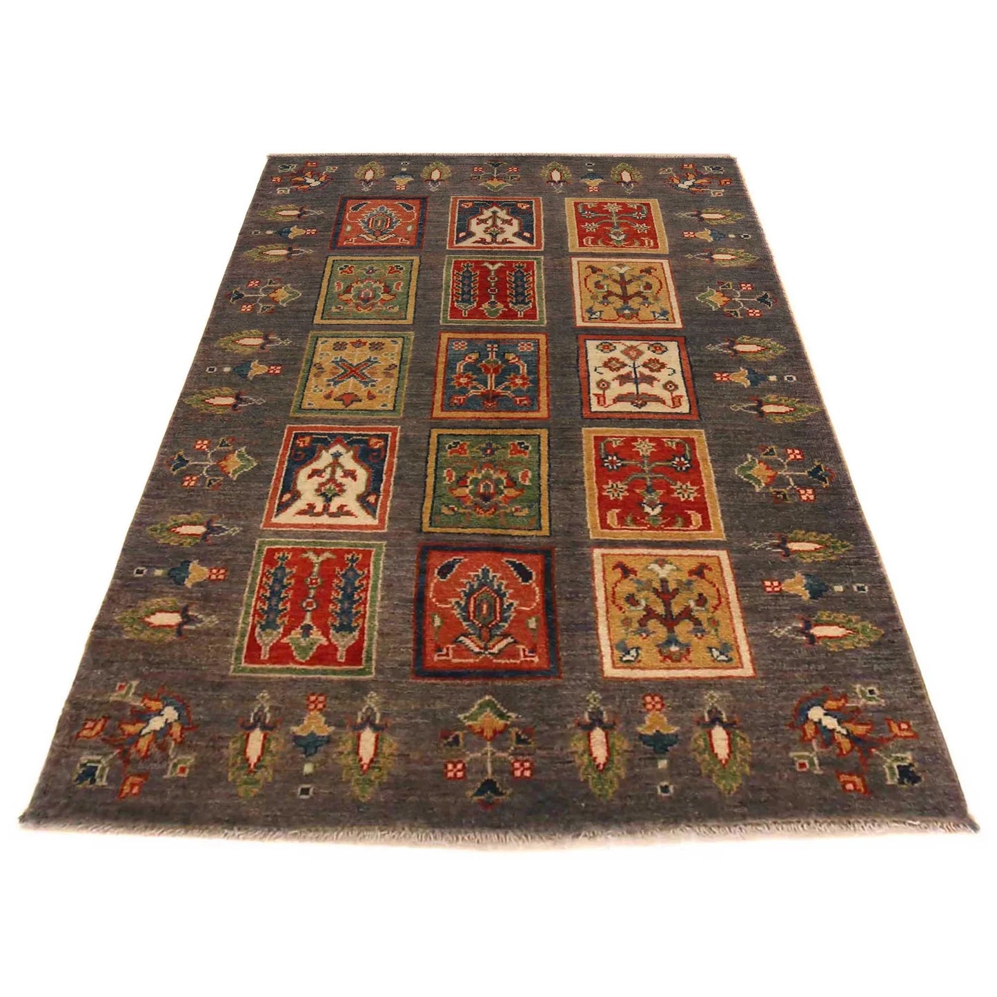 Blue  Bakhtiar Persian Hand-Knotted Rug (BR-681)