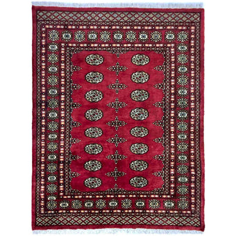 compare product Red  Bokhara Afghan Hand-Knotted Rug (BB-1501)