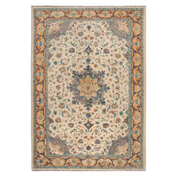 White Heriz Hand-Knotted Persian Rug (HZ-805)