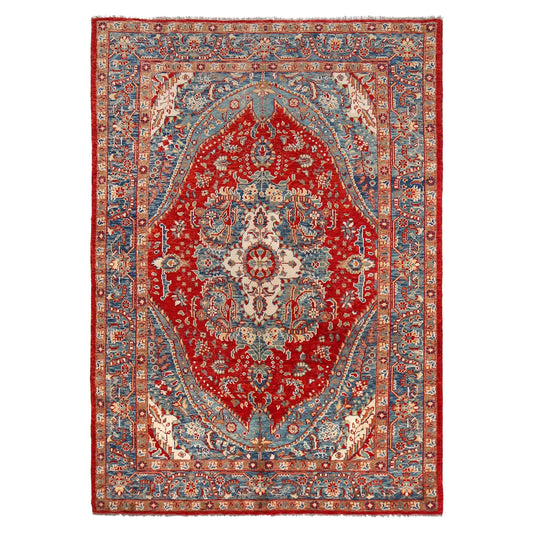 Multi Color Heriz Hand-Knotted Persian Rug (HZ-806)