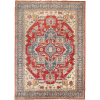 Multi Color Heriz Hand-Knotted Persian Rug (HZ-808)