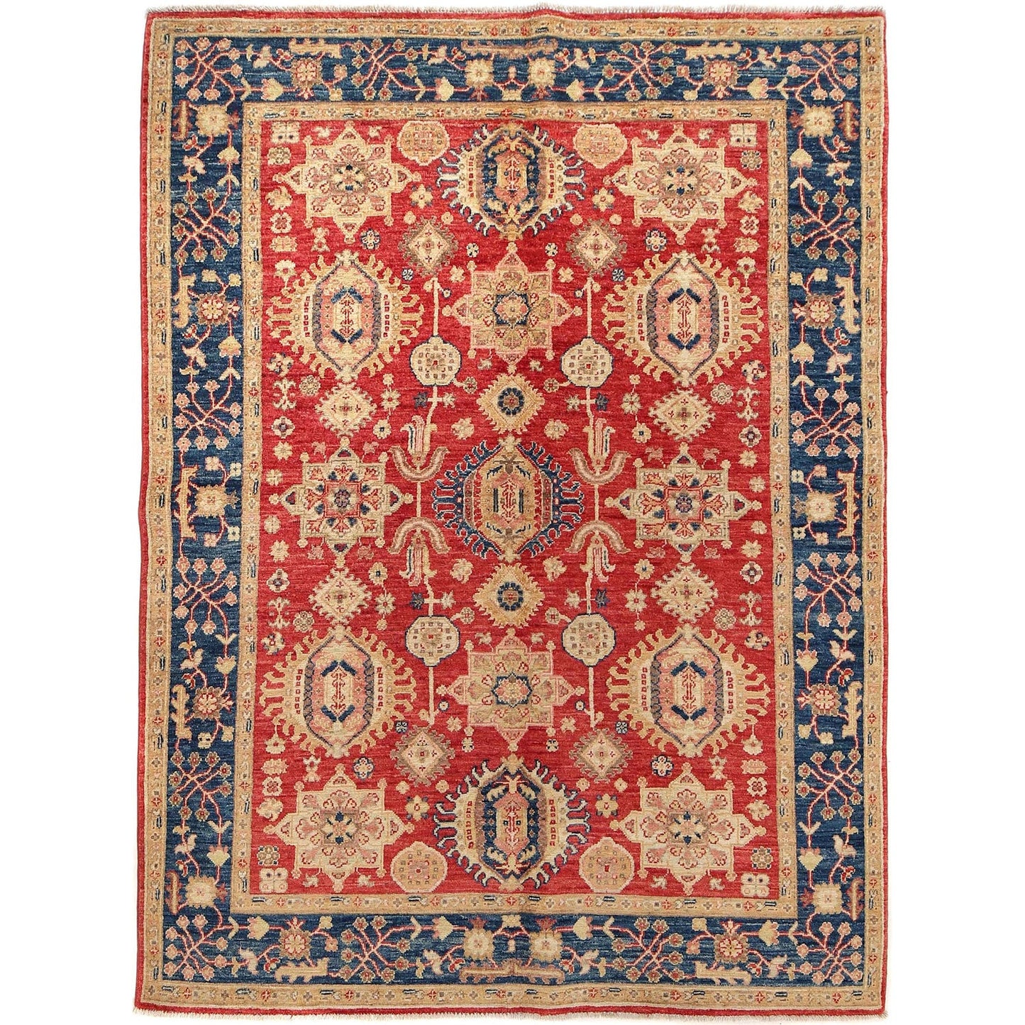 Multi Color Heriz Hand-Knotted Persian Rug (HZ-813)