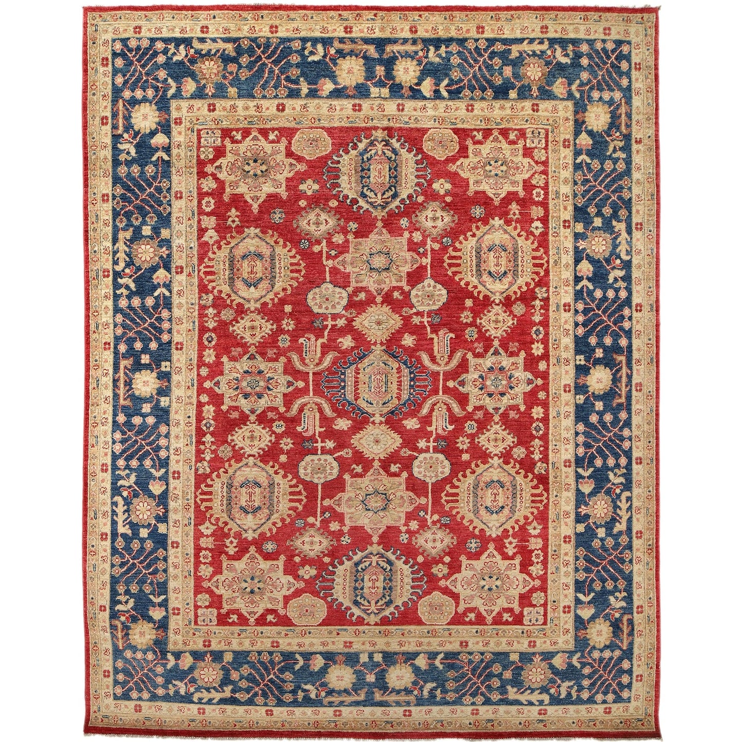 Red Heriz Hand-Knotted Persian Rug (HZ-814)