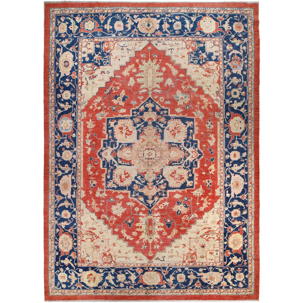 Multi Color Heriz Hand-Knotted Persian Rug (HZ-815)