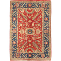 Multi Color Heriz Hand-Knotted Persian Rug (HZ-816)