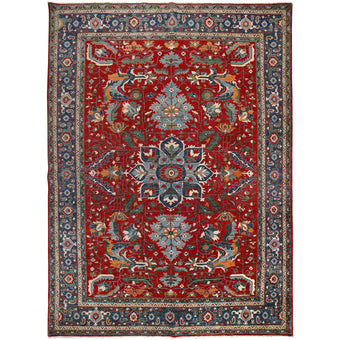 compare product Red Heriz Hand-Knotted Persian Rug (HZ-818)
