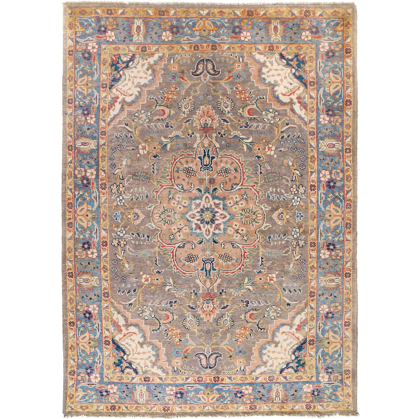 Grey Heriz Hand-Knotted Persian Rug (HZ-819)