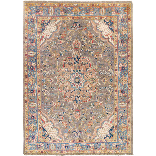 Grey Heriz Hand-Knotted Persian Rug (HZ-819)