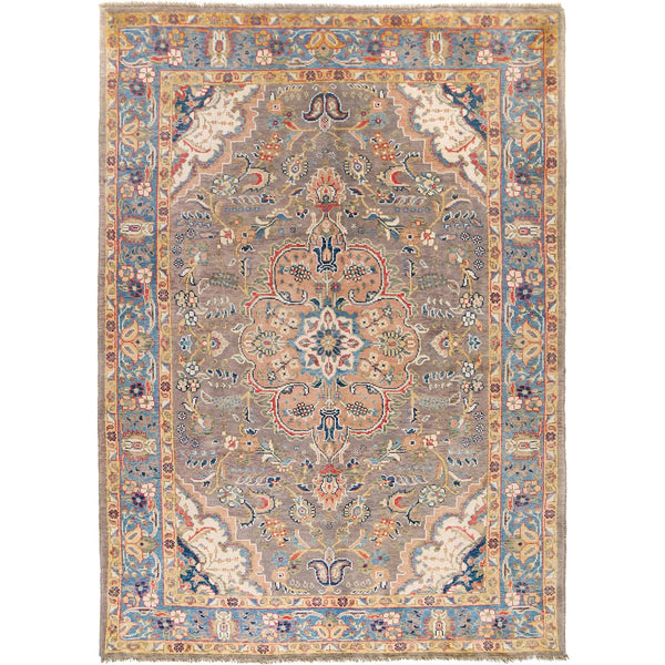 Grey Heriz Hand-Knotted Persian Rug (HZ-819)