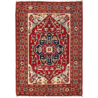 Red Heriz Hand-Knotted Persian Rug (HZ-820)