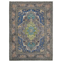 Grey  Heriz Hand-Knotted Persian Rug  (HZ-824)