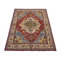 Red Heriz Hand-Knotted Persian Rug (HZ-825)
