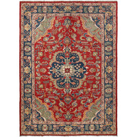 Red Heriz Hand-Knotted Persian Rug (HZ-802)