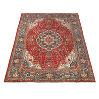 Red Heriz Hand-Knotted Persian Rug (HZ-803)