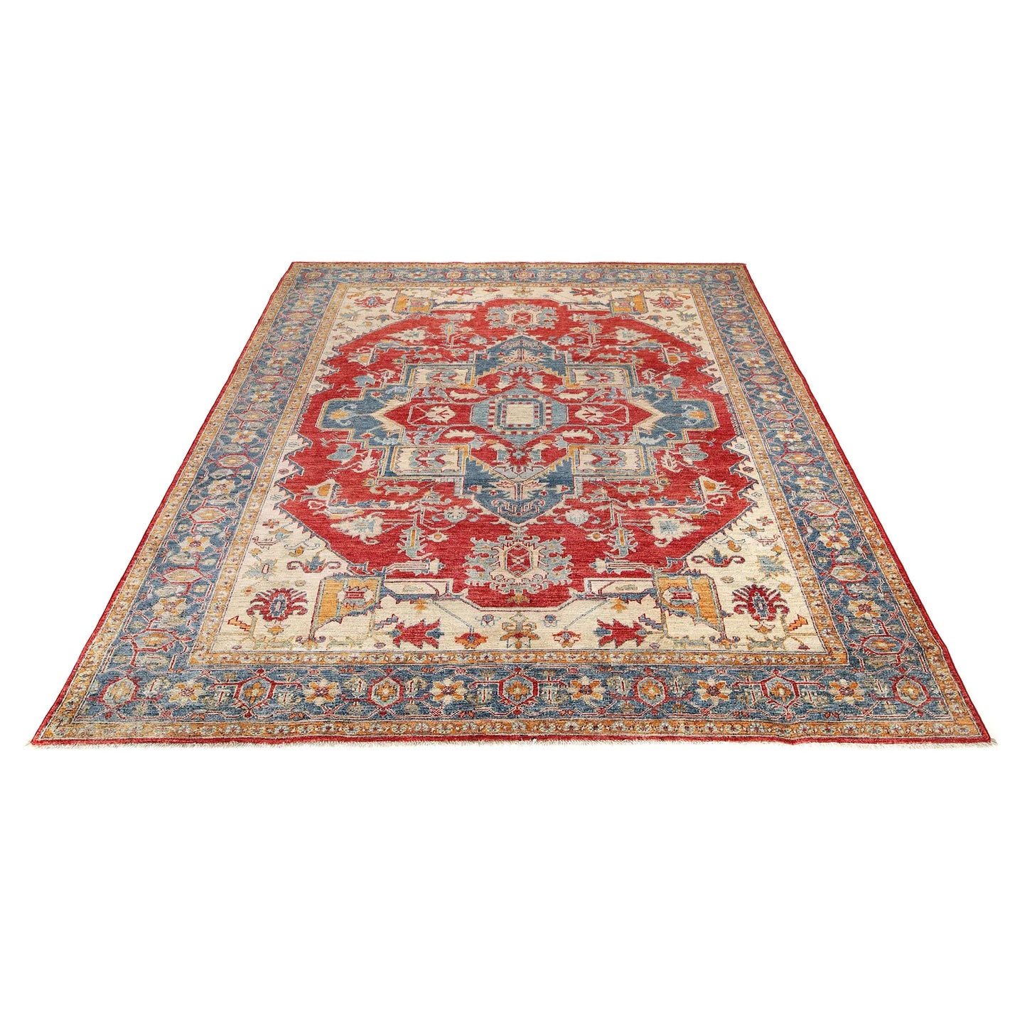 Multi Color Heriz Hand-Knotted Persian Rug (HZ-808)