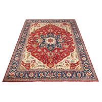 Multi Color Heriz Hand-Knotted Persian Rug (HZ-809)