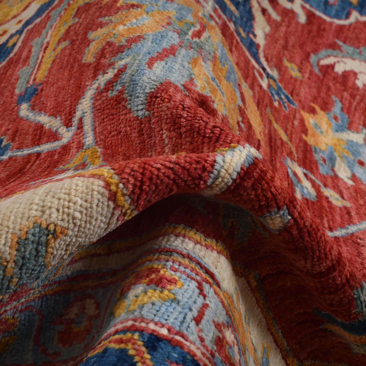 Multi Color Heriz Hand-Knotted Persian Rug (HZ-809)