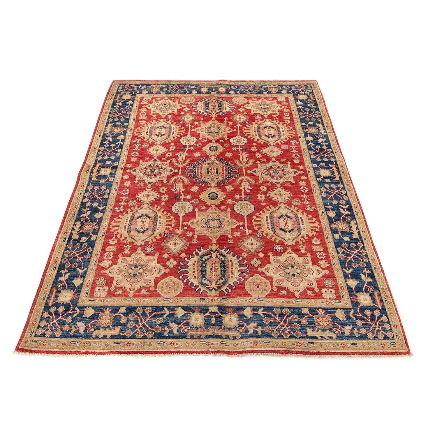 Multi Color Heriz Hand-Knotted Persian Rug (HZ-813)