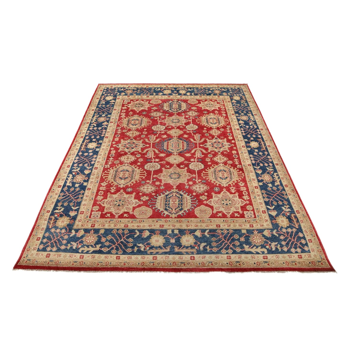 Red Heriz Hand-Knotted Persian Rug (HZ-814)