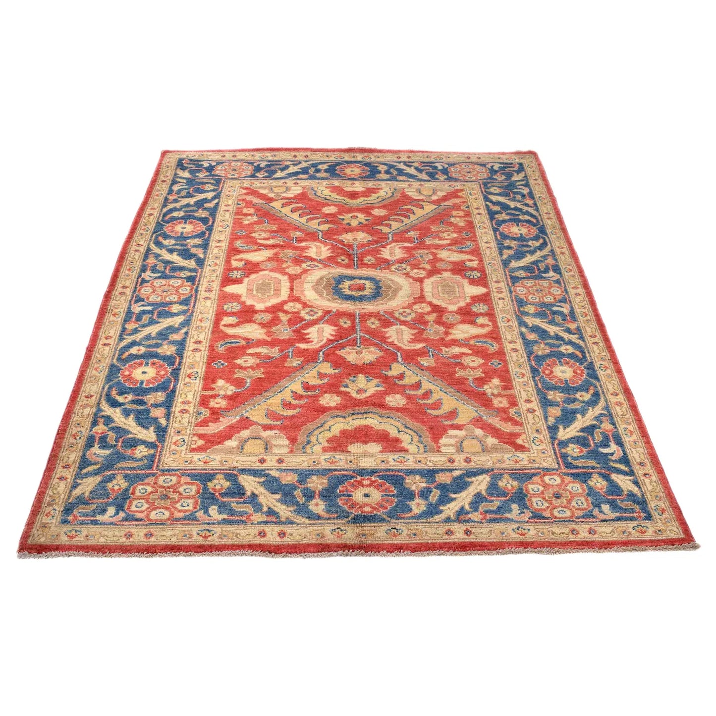 Multi Color Heriz Hand-Knotted Persian Rug (HZ-816)