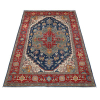 Multi Color Heriz Hand-Knotted Persian Rug (HZ-817)