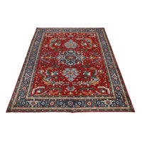 Red Heriz Hand-Knotted Persian Rug (HZ-818)