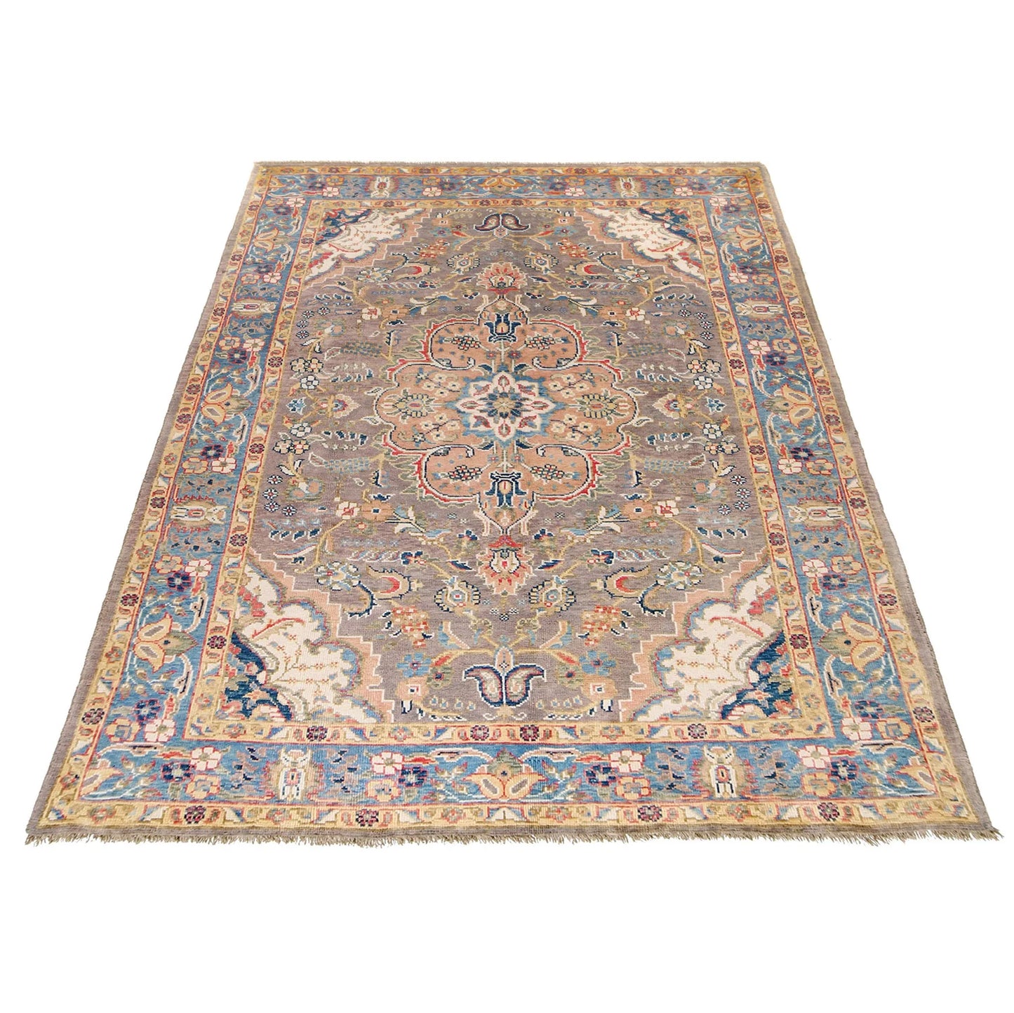 Grey Heriz Hand-Knotted Persian Rug (HZ-819)