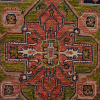 Multi Color Heriz Hand-Knotted Persian Rug (HZ-821)