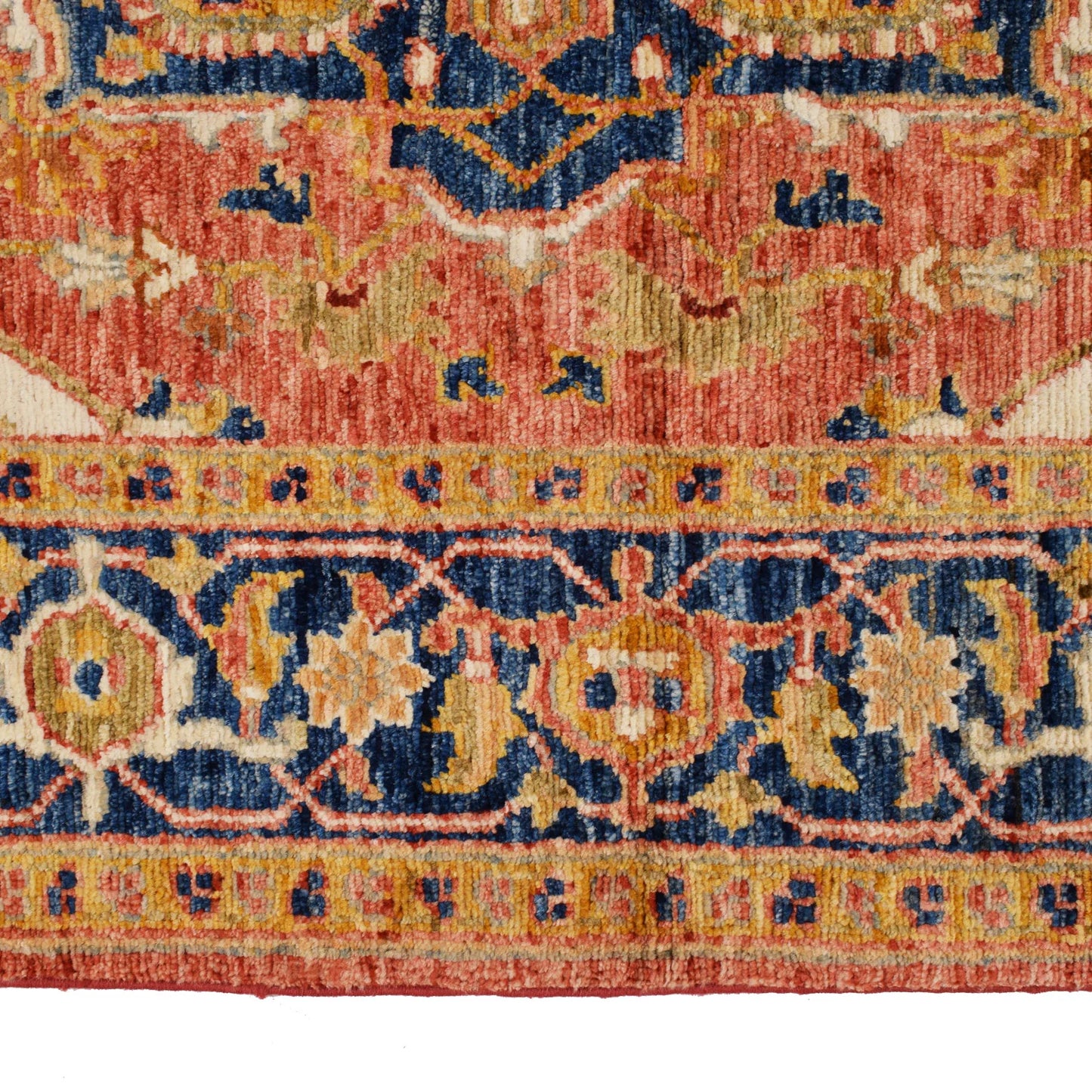 Multi Color Heriz Hand-Knotted Persian Rug (HZ-822)