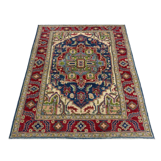 Multi Color Heriz Hand-Knotted Persian Rug (HZ-827)
