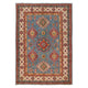 Blue Oriental Kazak Afghan Hand-knotted Rug (KK-207)