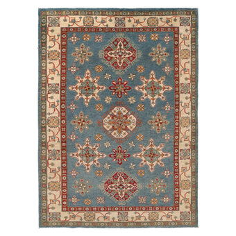 compare product Blue  Oriental Kazak Afghan Hand-knotted Rug (KK-211)