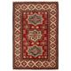 Red Oriental Kazak Afghan Hand-knotted Rug (KK-223)