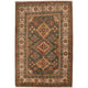 Grey Oriental Kazak Afghan Hand-knotted Rug (KK-224)