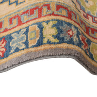 Grey Oriental Kazak Afghan Hand-knotted Rug (KK-206)