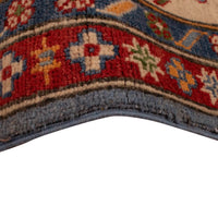 Blue Oriental Kazak Afghan Hand-knotted Rug (KK-207)