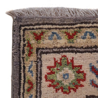 Grey Oriental Kazak Afghan Hand-knotted Runner (KK-210)