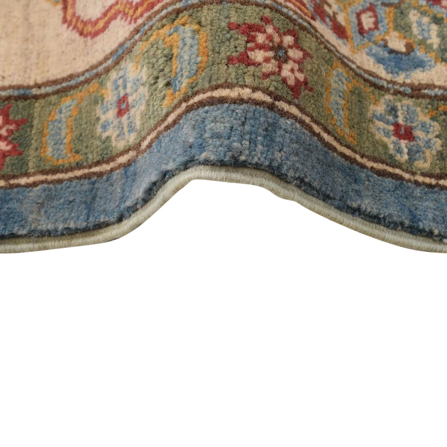 Blue  Oriental Kazak Afghan Hand-knotted Rug (KK-211)