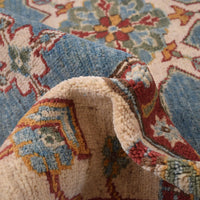 Blue  Oriental Kazak Afghan Hand-knotted Rug (KK-211)