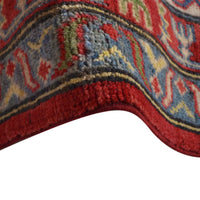Red  Oriental Kazak Afghan Hand-knotted Rug (KK-214)