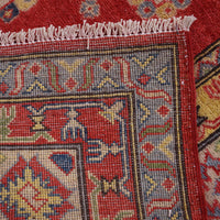 Red  Oriental Kazak Afghan Hand-knotted Rug (KK-215)