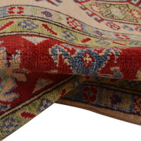 Ivory Oriental Kazak Afghan Hand-knotted Rug (KK-218)